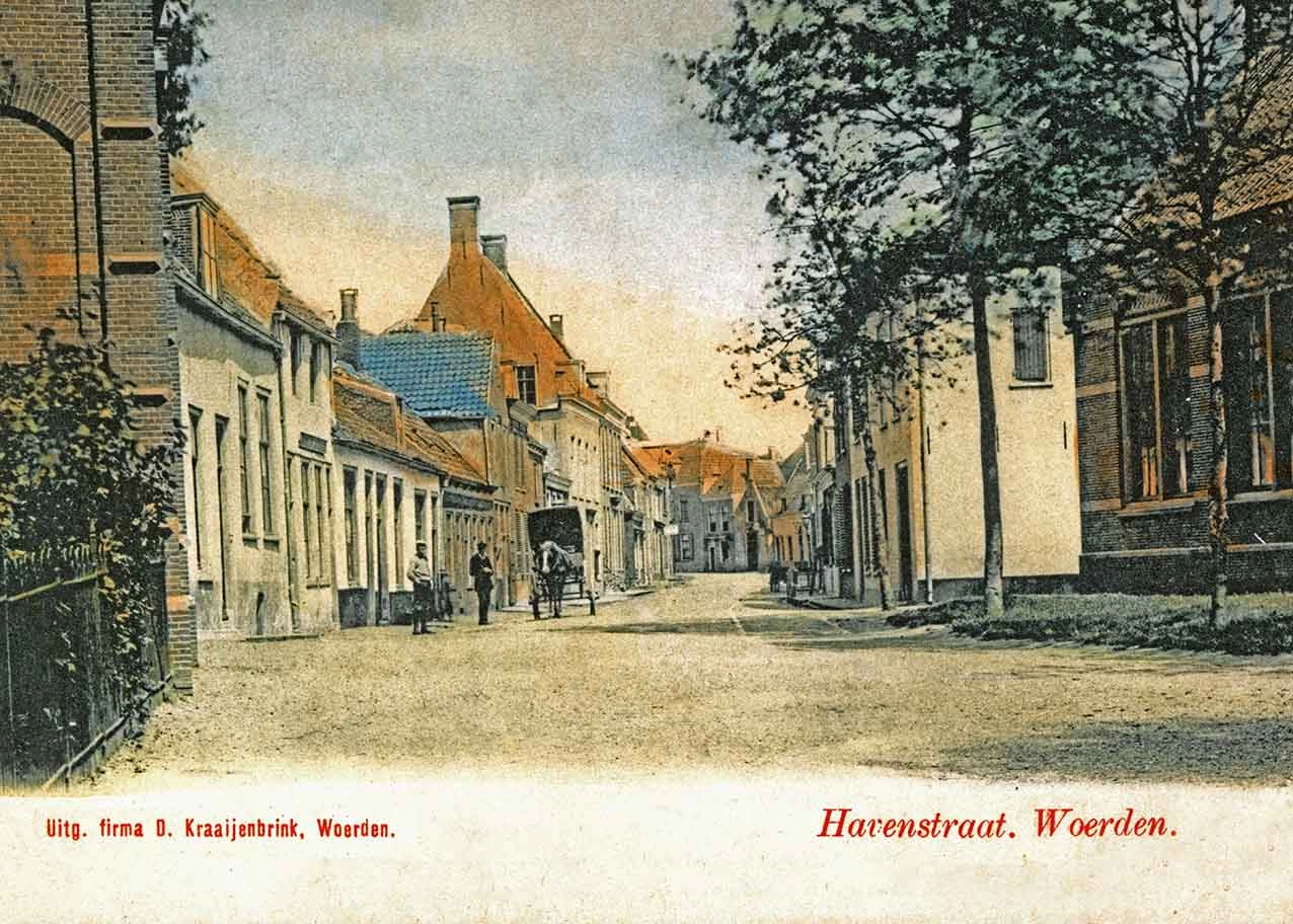 Zijde B voor de kaart van De Havenstraat rond 1900