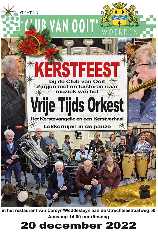 Poster voor Kerstbijeenkomst