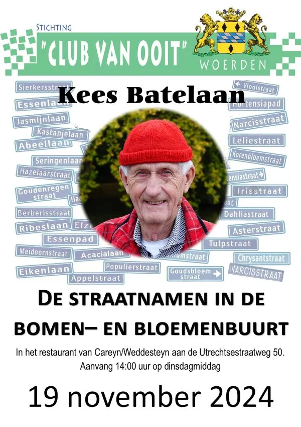 Poster voor De straatnamen in de bomen- en bloemenbuurt