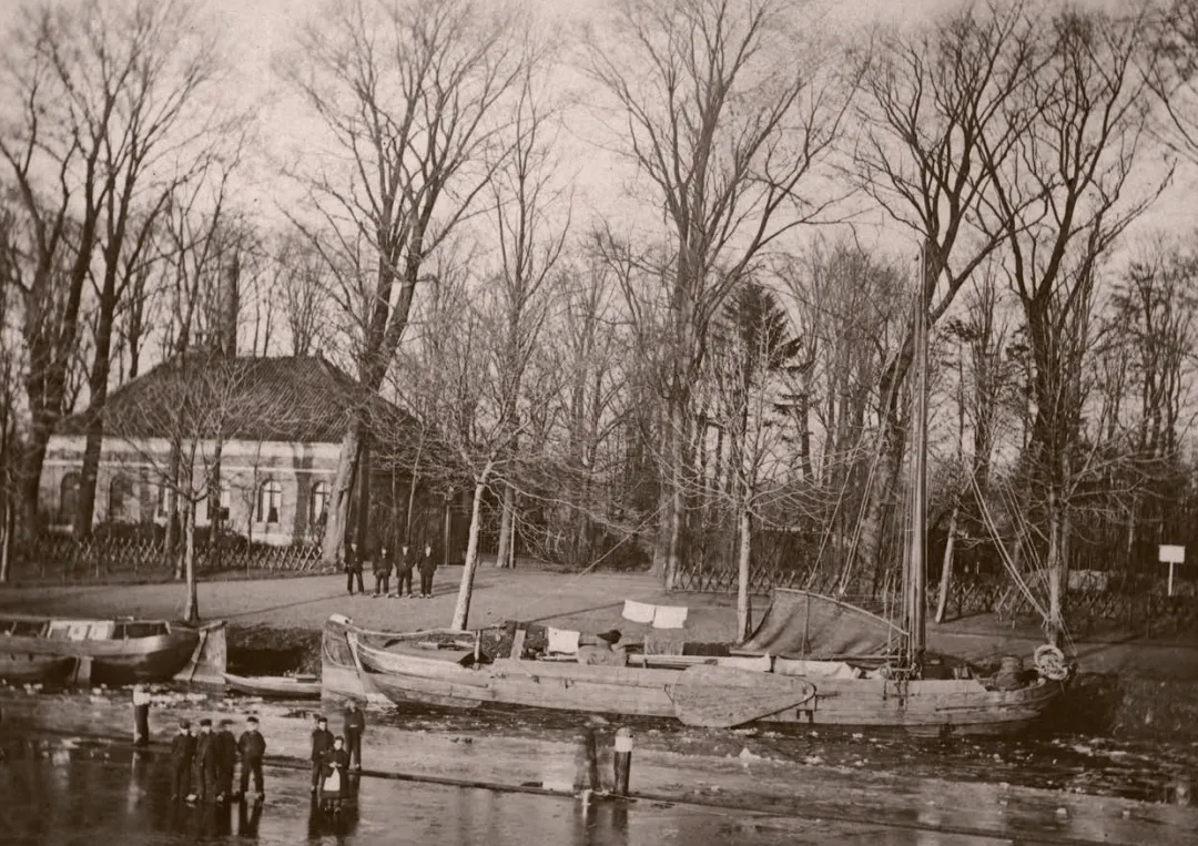 Zijde B voor de kaart van De Westdam ca 1880