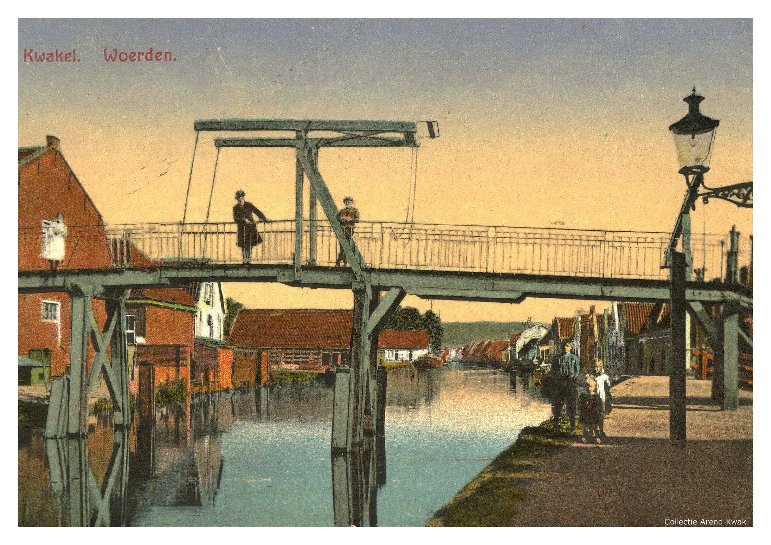Zijde B voor de kaart van De oude houten kwakelbrug