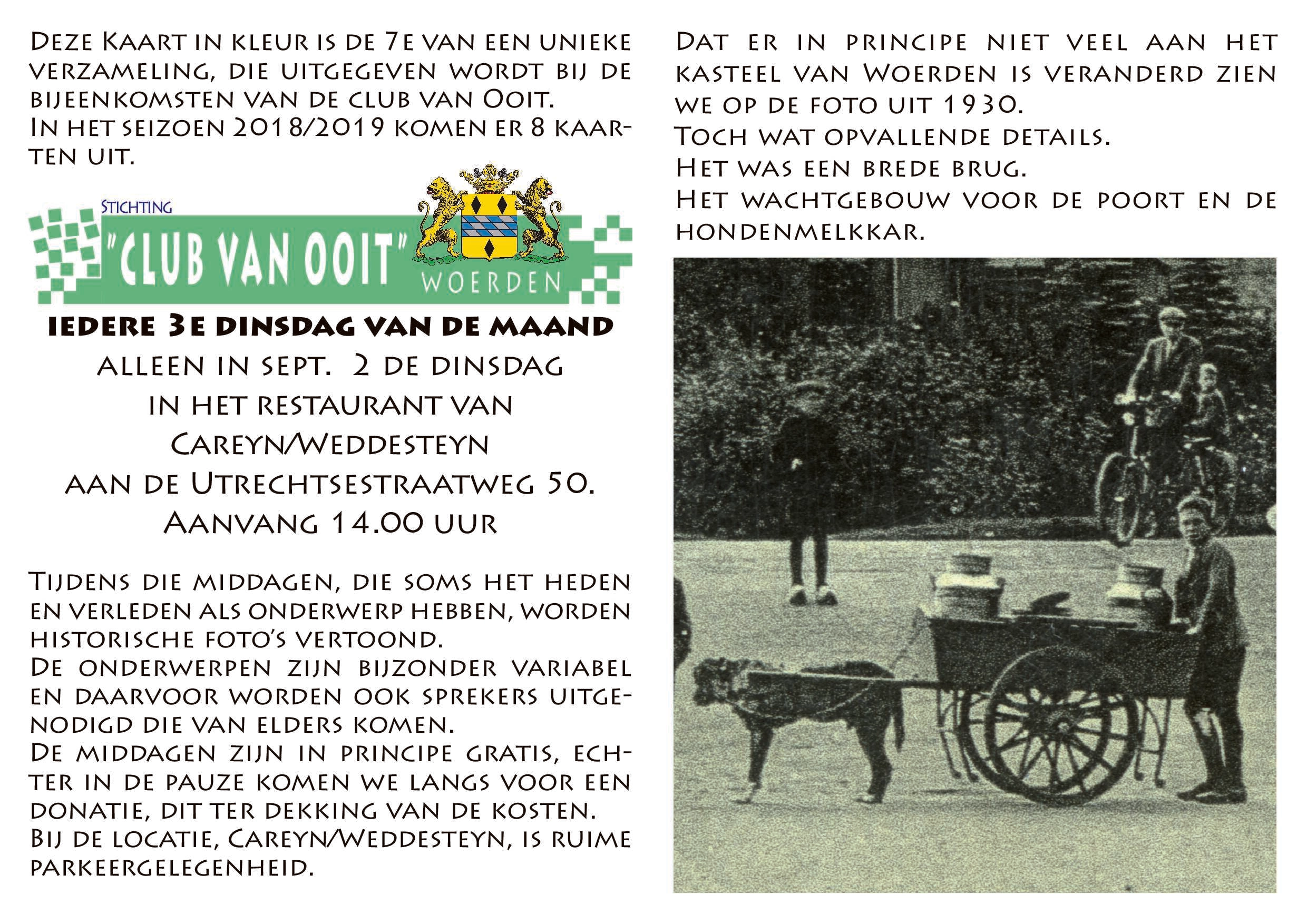 Zijde A voor de kaart van Het kasteel van Woerden