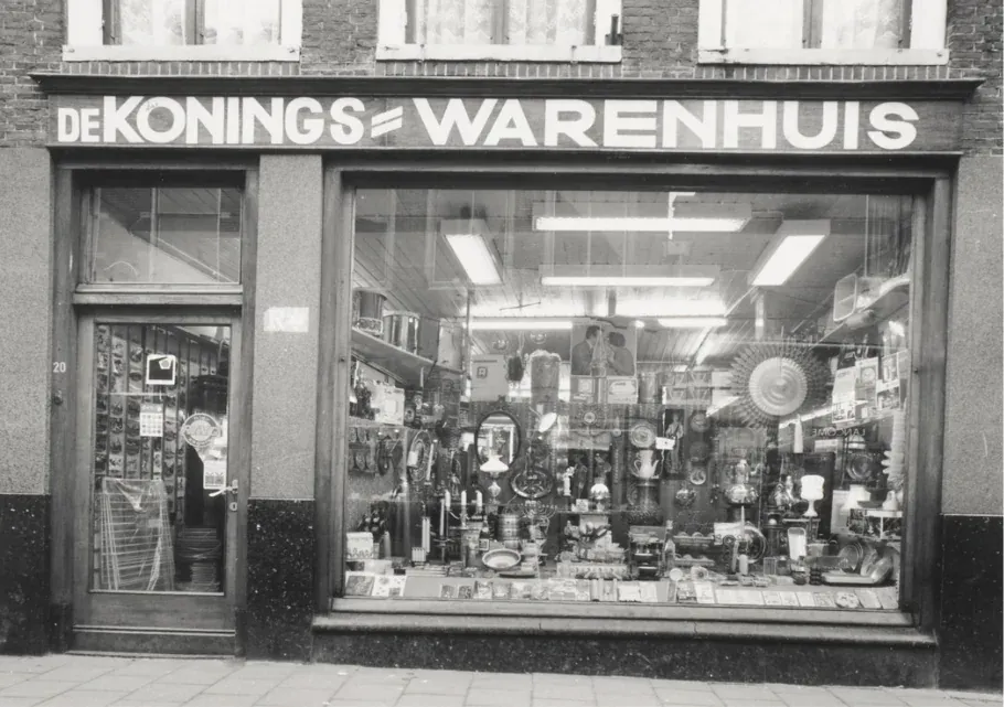 Zijde B voor de kaart van De Konings Warenhuis