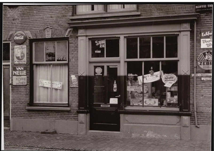 Zijde B voor de kaart van De kruidenierswinkel van Cornelis Broeke